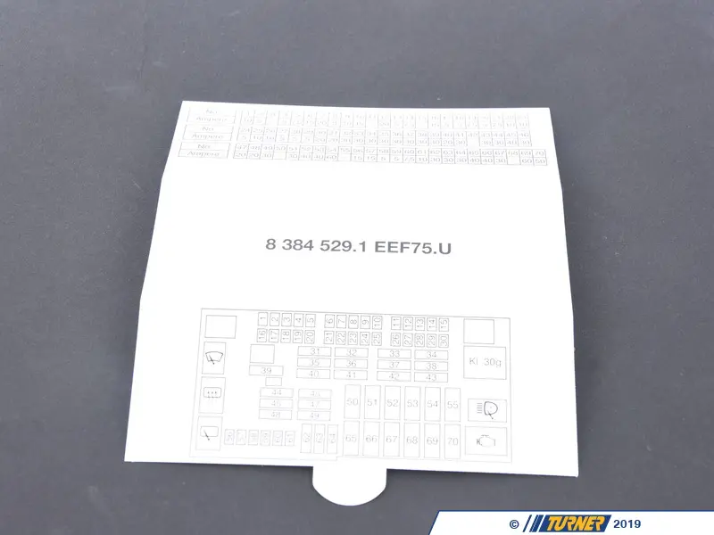 【税込?送料無料】 61148384529 61148384529 - Grouping Fuse Map, BMW Genuine - テープ・マスキングテープ