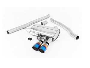 ValveSonic Cat-Back Exhaust System - Non Resonated Dual GT90 Burnt Titanium Tips F56/F57 MINI Cooper S/JCW
