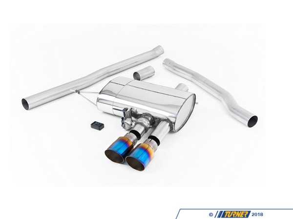 Milltek Sport ValveSonic Cat-Back Exhaust System - Non Resonated Dual GT90 Burnt Titanium Tips F56/F57 MINI Cooper S/JCW SSXM441