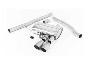 ValveSonic Cat-Back Exhaust System - Non Resonated Dual GT90 Titanium Tips F56/F57 MINI Cooper S/JCW