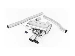 ValveSonic Cat-Back Exhaust System - Non Resonated Dual GT90 Polished Tips F56/F57 MINI Cooper S/JCW