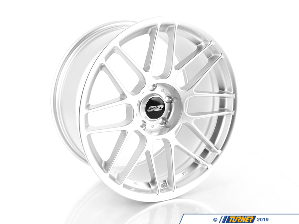 APEX Wheels APEX ARC-8 19x10" ET25 Silver Wheel 21.95lbs ARC81910ET25HS