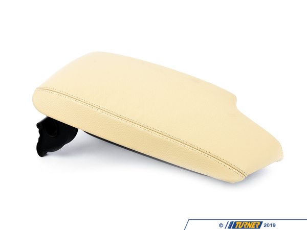 Genuine BMW Center Console Armrest - Beige Leather 51169285152
