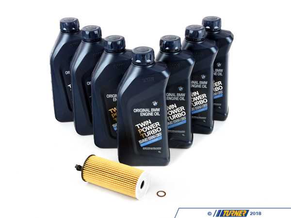 Packaged by Turner 5w-30 Oil Change Kit / Inspection I - N57 F10 535d, F15 X5 35d, F02 740Ld N57OILCHNGKT