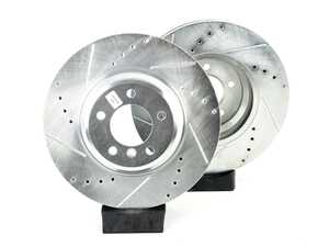 Evolution Tru-Cast Drilled And Slotted Rotor Pair - Front (348x30)