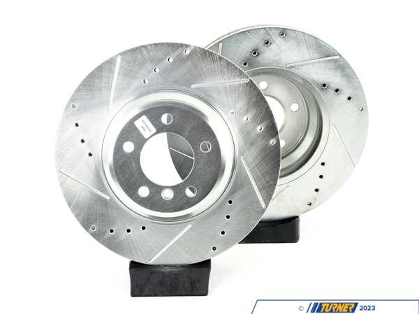 Power Stop Evolution Tru-Cast Drilled And Slotted Rotor Pair - Front (348x30) EBR850XPR