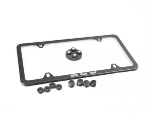 Genuine BMW Black slim line plate frame