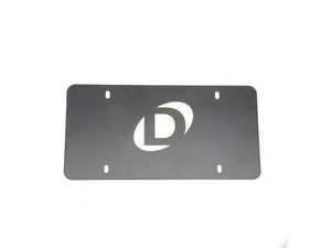Dinan Marque Plate - Black with Offset Logo