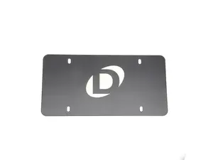 Dinan Marque Plate - Black with Offset Logo