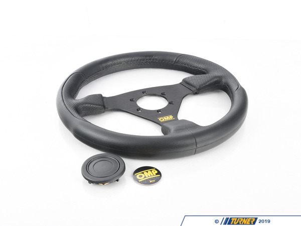 OMP OMP Racing GP Racing Steering Wheel -- Black Polyurethane OD/1981