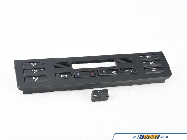 Genuine BMW Front Plate - Contr. Auto Air Conditioner - E46 64118387642