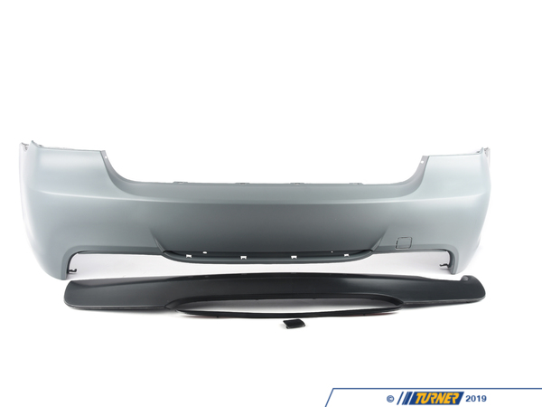 ECS E90 M-sport Style Rear Bumper Conversion - Single Exhaust E90MTECHR328