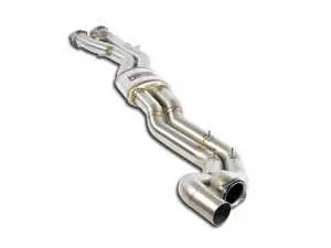 Supersprint Resonated Center Twin Pipe Exhaust (63.5) - E46 M3 S54