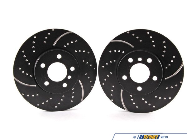 EBC Front Cross Drilled & Slotted Brake Rotors - Pair GD991