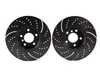 EBC Front Cross Drilled & Slotted Brake Rotors - Pair GD991 View 2