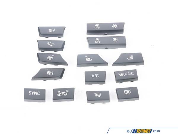 Genuine BMW Genuine BMW Button Cap Repair Kit - F07/10 F06/12/13 F01/02 F85/86 (07/2012+) 61316848887