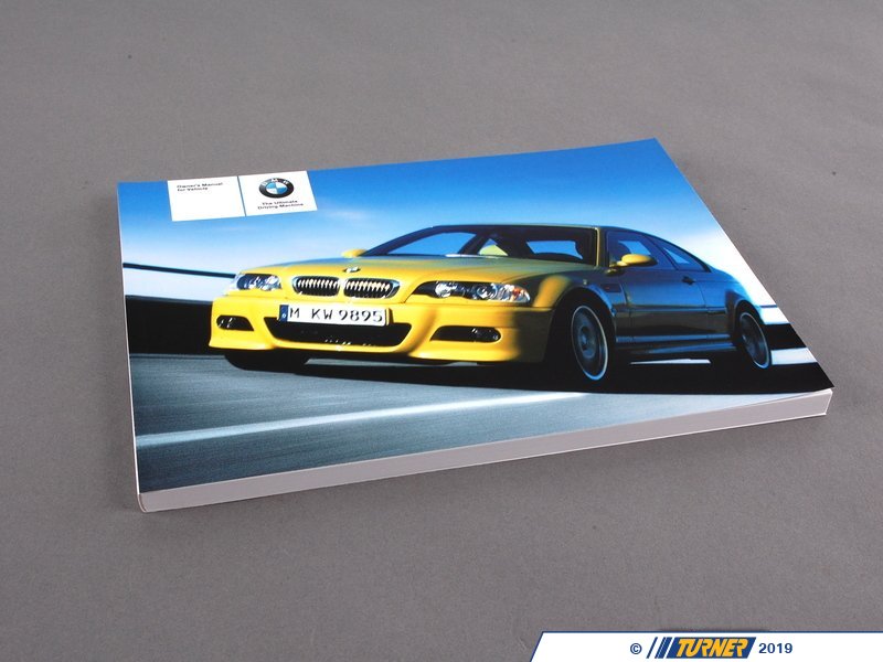 01410158512 - Genuine BMW E46 M3 Coupe Owner's Manual - 2005 - E46