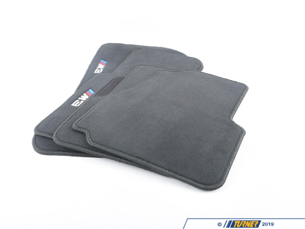 Genuine BMW Genuine BMW ///M Carpeted Floor Mat Set - Black - E36 318ic 323ic 325ic 328ic M3 Convertible - (NO LONGER AVAILABLE) 82111470393