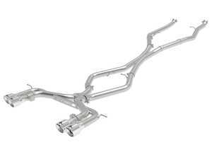aFe MACH Force-XP 304 Stainless Steel Cat-Back Exhaust System w/o Muffler w/ Polished Tip - F85/86 X5/6 M S63