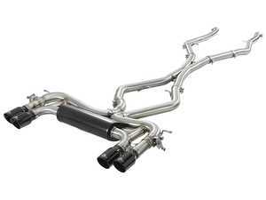 aFe MACH Force-XP 304 Stainless Steel Cat-Back Exhaust System w/ Black Tips - F85/86 X5/6 M S63