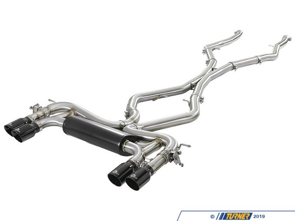 AFE aFe MACH Force-XP 304 Stainless Steel Cat-Back Exhaust System w/ Black Tips - F85/86 X5/6 M S63 49-36341-B