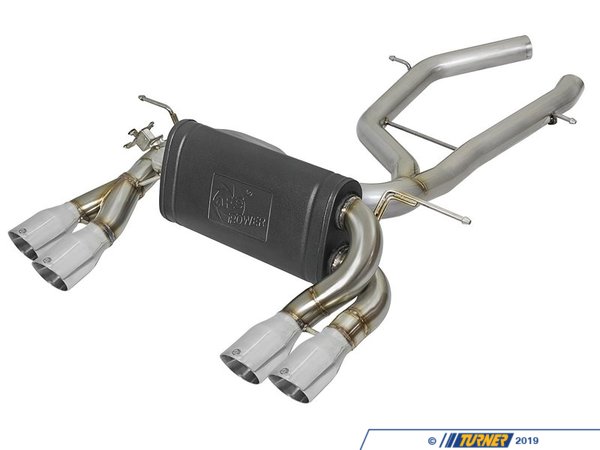 AFE AFE MACH Force-Xp 2-1/2in Stainless Steel Axle Back Exhaust System - Polished, Black, Or Carbon Fiber Tips - F80/82/83 M3 M4 S55 49-36338PDK