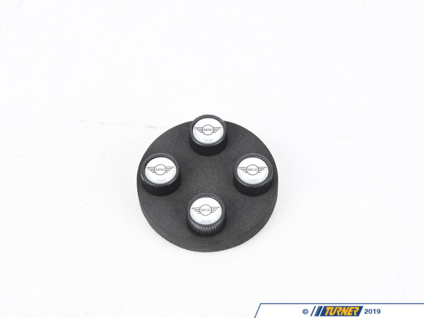 Genuine MINI Genuine MINI Wings Logo Valve Stem Black Caps Set - Set Of 4 36110429653