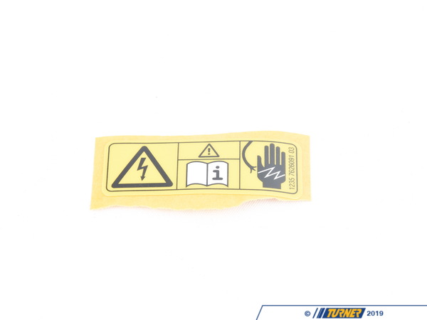 Genuine MINI WARNING STICKER FOR 12377626091