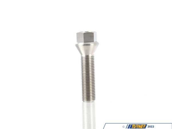 ECS BMW E65 E66 Titanium Conical Seat Wheel Bolt - 14x1.5x45mm - Set Of 10 025384ecs03-0410