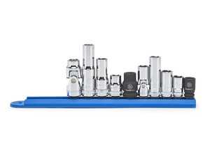 10 Piece 1/4" & 3/8" Drive 6-Point Socket Set - 10mm 