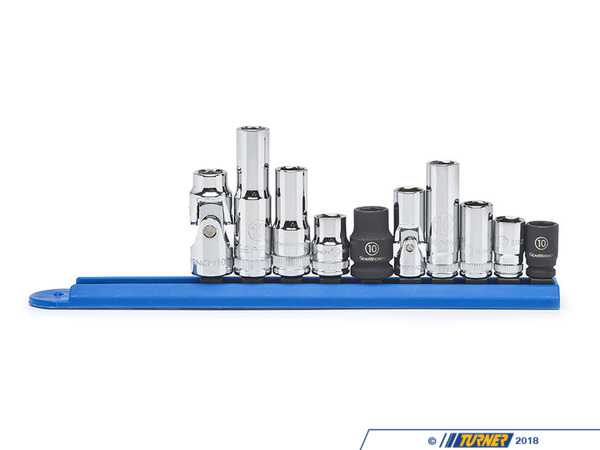 Gear Wrench 10 Piece 1/4" & 3/8" Drive 6-Point Socket Set - 10mm  KDT80319