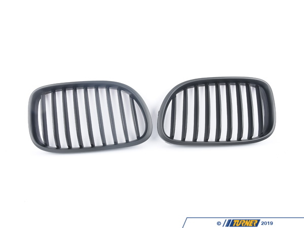 ECS Replacement Matte Black Front Grilles - F01 F02 7-Series BM-0177-SB