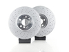Genuine BMW Front Brake Rotors - Pair (340x28) 34116858623KT
