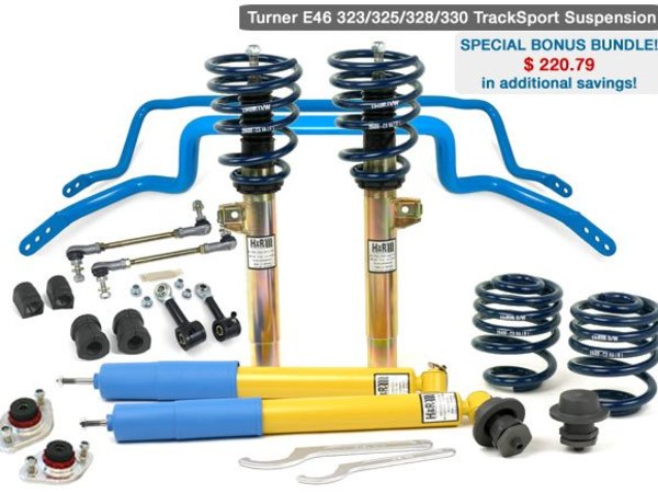 Turner Motorsport Turner E46 TrackSport PLUS Suspension Kit (323/325/328/330 no xi) **Bonus Bundle! TMS1776