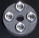 Genuine BMW Valve Stem Caps - BMW Text Logo (Set of 4) 36110421542 View 3