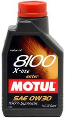Motul MOTUL 8100 0W-30 X-lite Synthetic Engine Oil - 1 liter bottle MOXL-0W30-1L