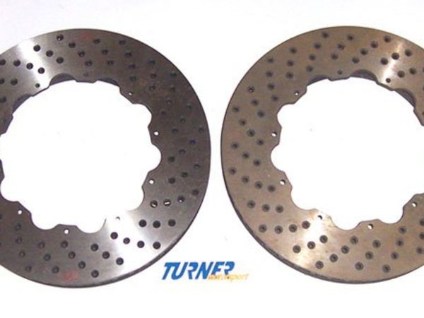 Turner Motorsport AP Racing 350mm x 34mm Crossdrilled Brake Rotors (NEW) TMS1330