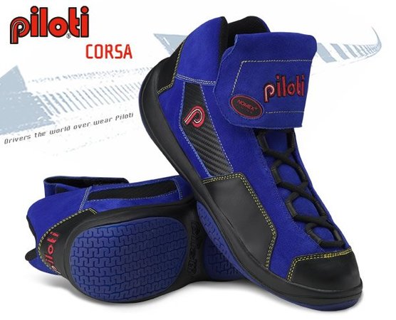 Piloti Piloti Corsa Racing / Driving Shoe - Blue / Black PR09-2