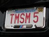 Genuine BMW License Plate frame Silver Polished w/ M logo 82120010405 View 3