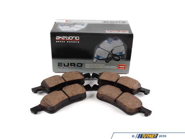 Akebono Rear Euro Ceramic Brake Pad Set EUR1060 34216762871