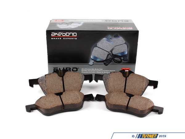Akebono Front Euro Ceramic Brake Pad Set EUR939 34116770332