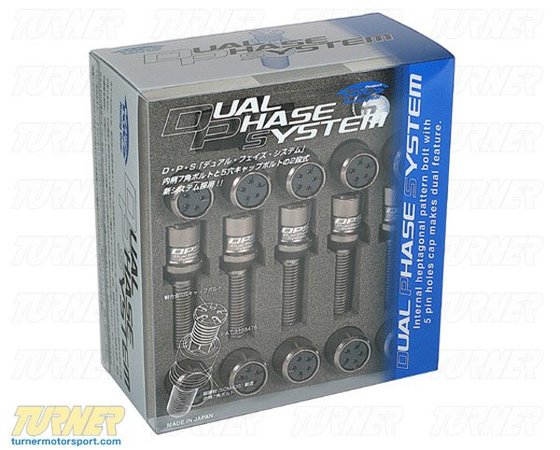 Turner Motorsport Dual Phase System Premium Locking Wheel Bolt Kit (Extended Length for 5-8mm Spacers) W3135K