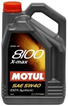 Motul MOTUL 8100 5W-40 X-Max Synthetic Engine Oil - 5 liter bottle MOXM-5W40-5L
