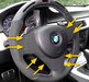 Genuine BMW M Performance Alcantra Steering Wheel Center Cover - E82 E90 E92 E93 - (NO LONGER AVAILABLE) 32300430402 View 4