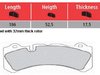 Brembo Brembo Calipers Monobloc M - Street Brake Pad Set - Ferodo FM1000 XA571M4 View 7