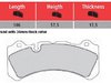 Hawk Brembo Calipers Monobloc N, J - Race Brake Pad Set - Hawk DTC-60 TMS16500 View 1