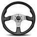 MOMO MOMO Champion Steering Wheel - Silver - 350mm - (NO LONGER AVAILABLE) CHA35BK0B View 1