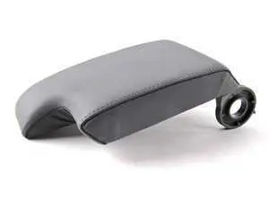 Genuine BMW Front Armrest Lid - Grey Walknappa Leather