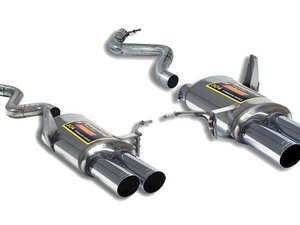 E90 M3 Sedan Supersprint Race Mufflers With OEM Connecting Pipes