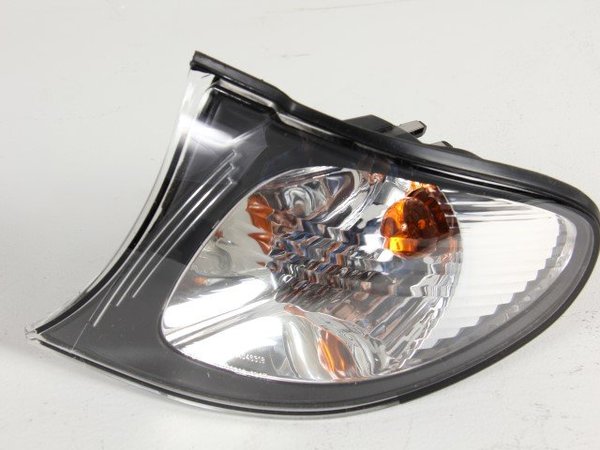 UELE10121 - E46 Sedan Left Euro Clear / Black Turn Signal (NEW